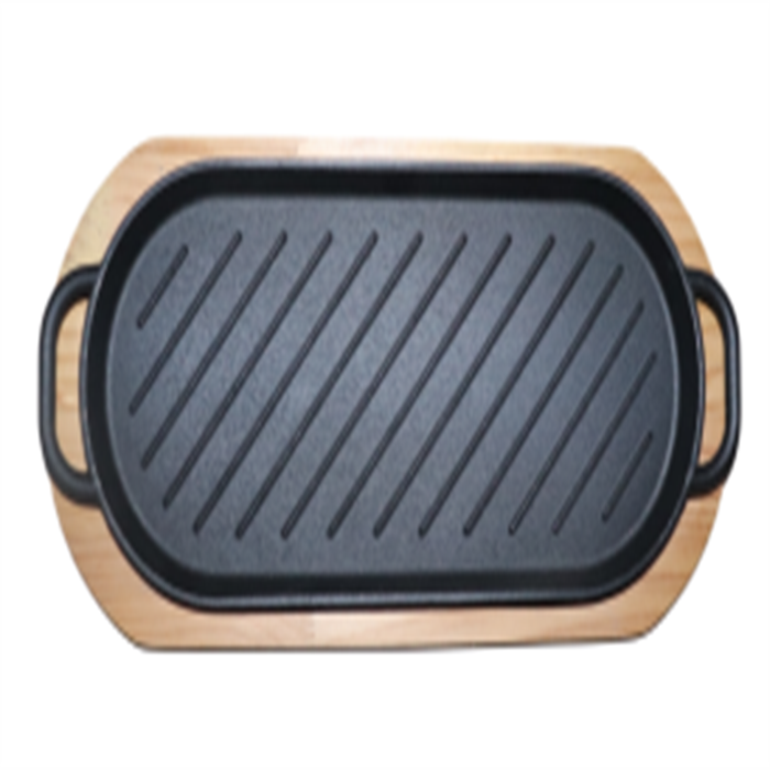 BBQ Plate with Wood bracket from MMCIS China, The best import service in China. Import your  products from us.